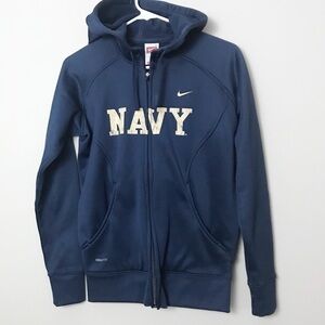 Nike | Dri-Fit Therma NAVY Zip Hoodie sz S